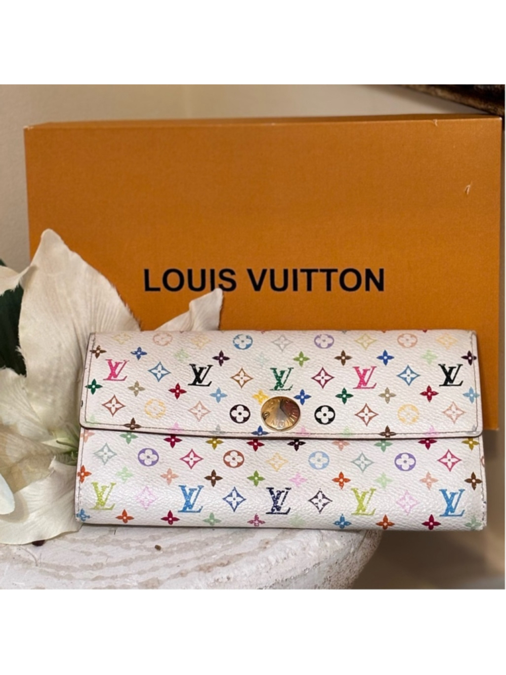 Luxury Louis Vuitton Murakami Wallet EUC